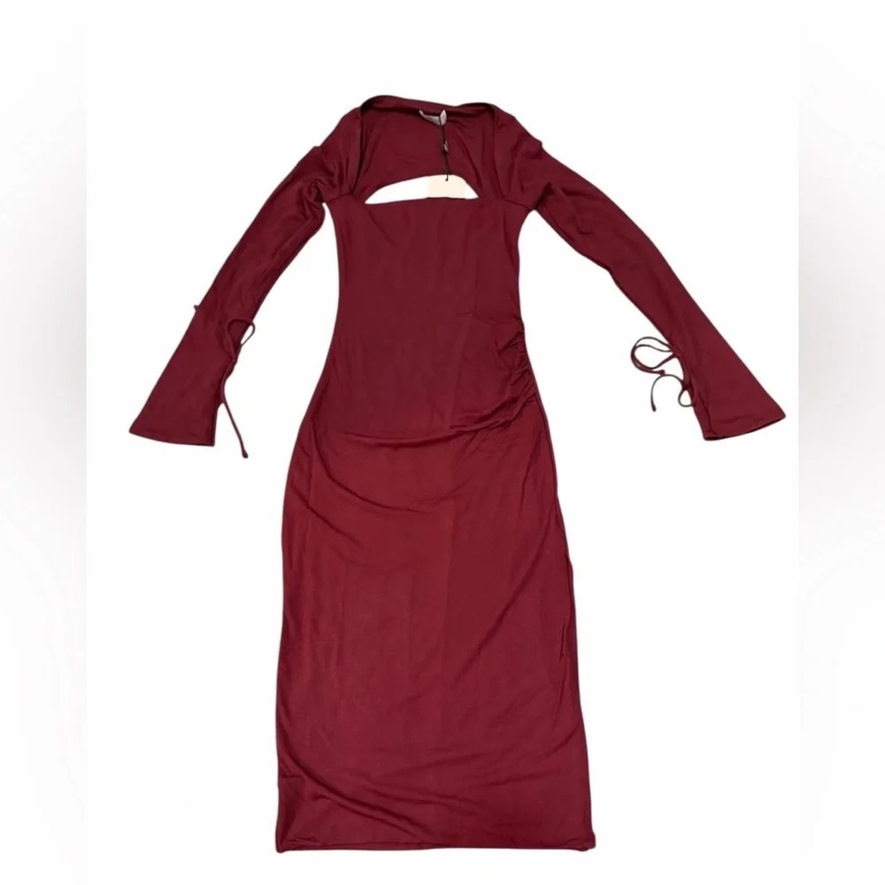 Oh Polly Modal Square-Neck Midi Dress - Picture 4 of 9